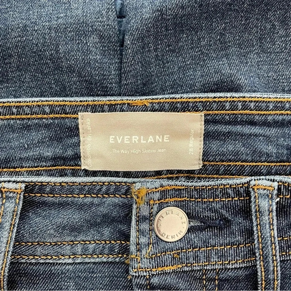 EVERLANE The Way-High Clean Front Skinny Jean in Vintage Blue - Picture 12 of 14